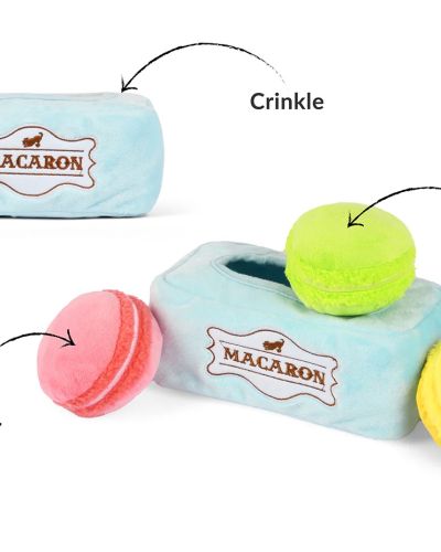 Pup Cup Cafe Mutt-a-rons Macarons Dog Toy by PLAY